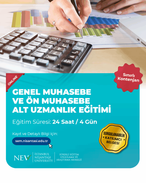 Genel Muhasebe ve Ön Muhasebe Alt Uzmanlık Eğitimi