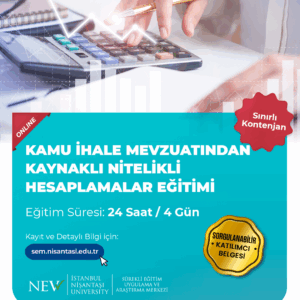Kamu İhale Mevzuatından Kaynaklı Nitelikli Hesaplamalar Eğitimi