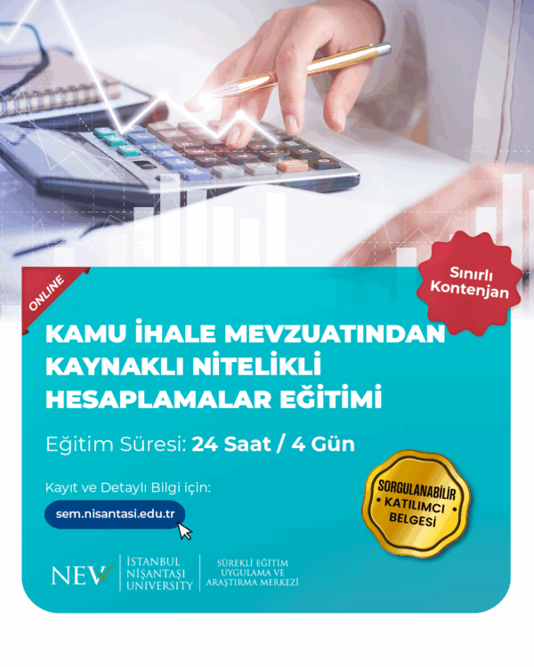 Kamu İhale Mevzuatından Kaynaklı Nitelikli Hesaplamalar Eğitimi