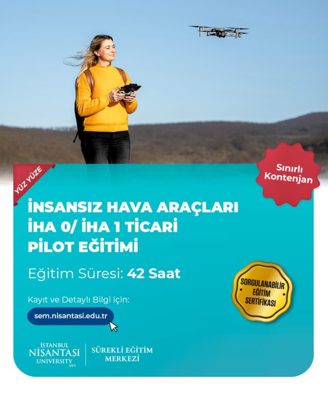 İHA-0 / İHA-1 Ticari Pilot Eğitimi

🛩️ Gökyüzüne açılın, kariyerinize teknolojiyle yön verin!

✅ Sivil Havacılık Genel Müdürlüğü onaylı bu eğitimle İHA-0 ve İHA-1 kategorisinde ticari pilot olma yetkinliği kazanın. Teorik bilgilerden uçuş simülasyonlarına kadar kapsamlı bir içerik sizi bekliyor.

🎓 Bu eğitimle birlikte hem hobi amaçlı hem de ticari uçuşlar için gerekli lisansı alabilir, havacılık sektöründe fark yaratabilirsiniz.

🔗 Kayıt ve detaylar: https://sem.nisantasi.edu.tr/egitim/insansiz-hava-araclari-iha-0-ve-iha-1-ticari-pilot-egitimi/

⚠️ Kontenjan sınırlı, yerinizi hemen ayırtın!

☎️ 0212 210 1010

#İHAEğitimi #DronePilotluğu #TicariİHA #HavacılıkEğitimi #TeknolojiyleYüksel #SivilHavacılık #LisanslıPilot #İHA0 #İHA1